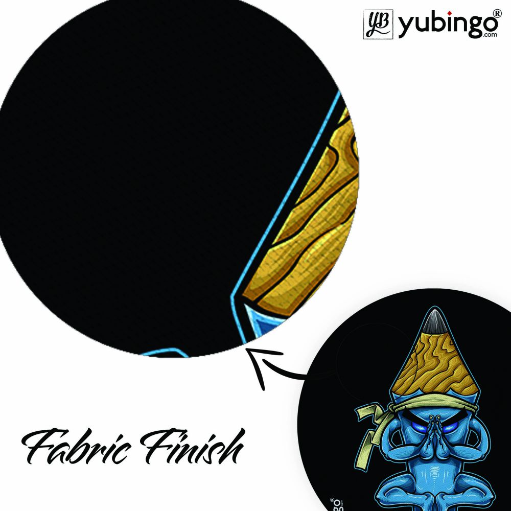 Pencil Monk Mouse Pad (Round)-Image3