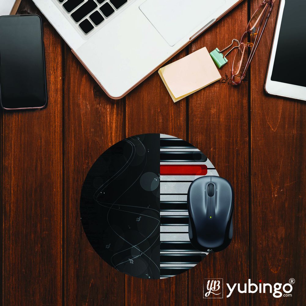 Piano Mouse Pad (Round)
