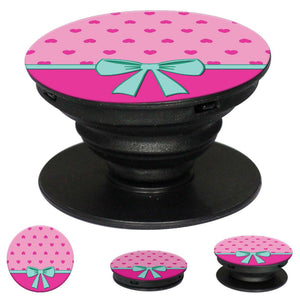 Pink Knot Mobile Grip Stand (Black)-Image2