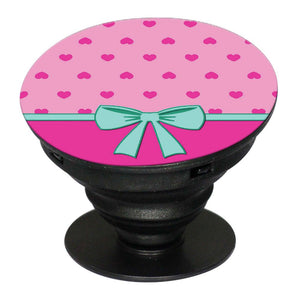 Pink Knot Mobile Grip Stand (Black)