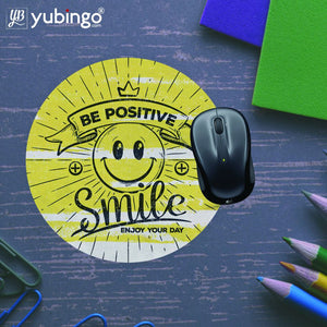 Positive Smile Mouse Pad (Round)-Image5