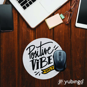 Positive Vibes Only Mouse Pad (Round)-Image2
