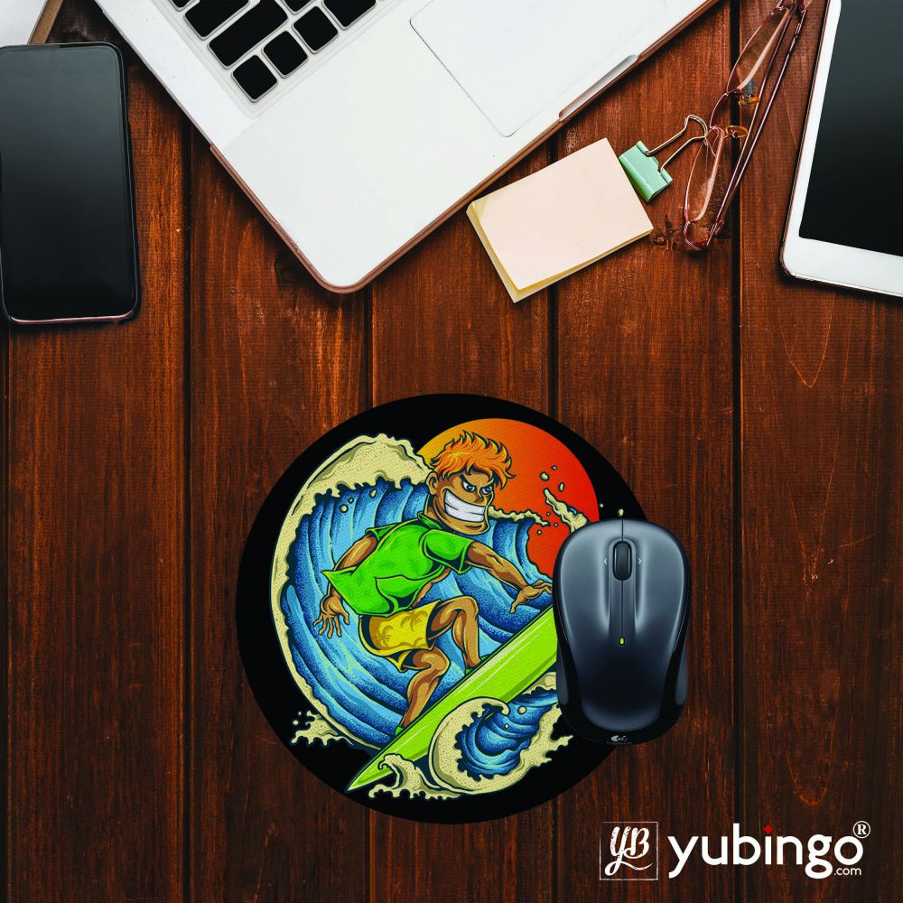 Pro Surfer Mouse Pad (Round)-Image2
