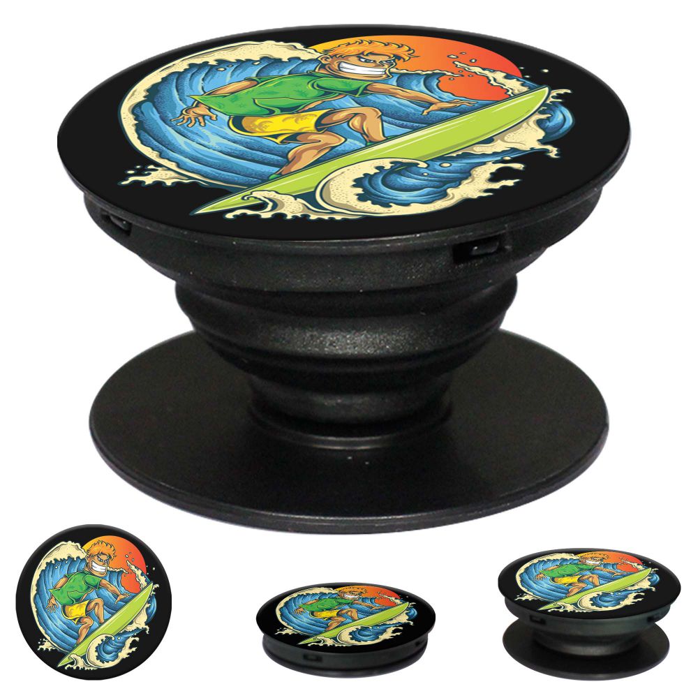 Pro Surfer Mobile Grip Stand (Black)-Image2