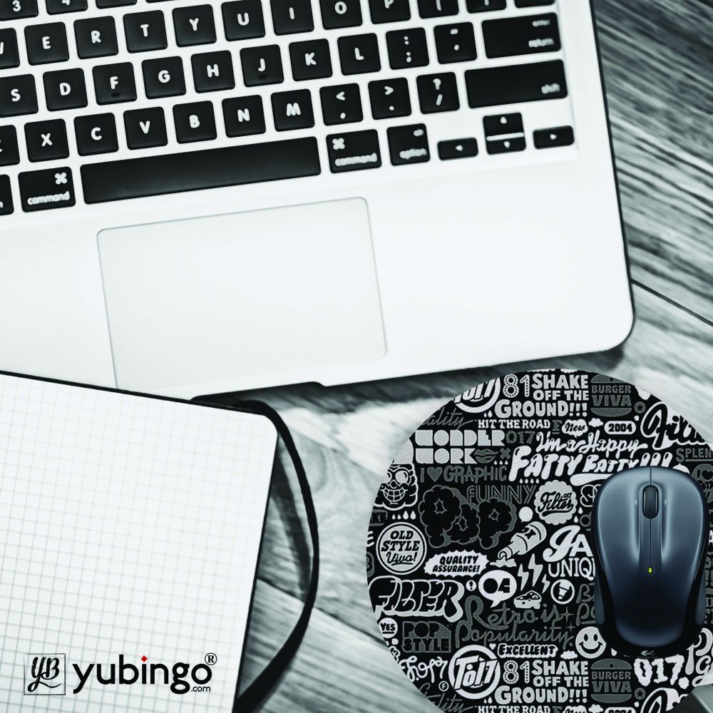 Random Quotes Mouse Pad (Round)-Image4