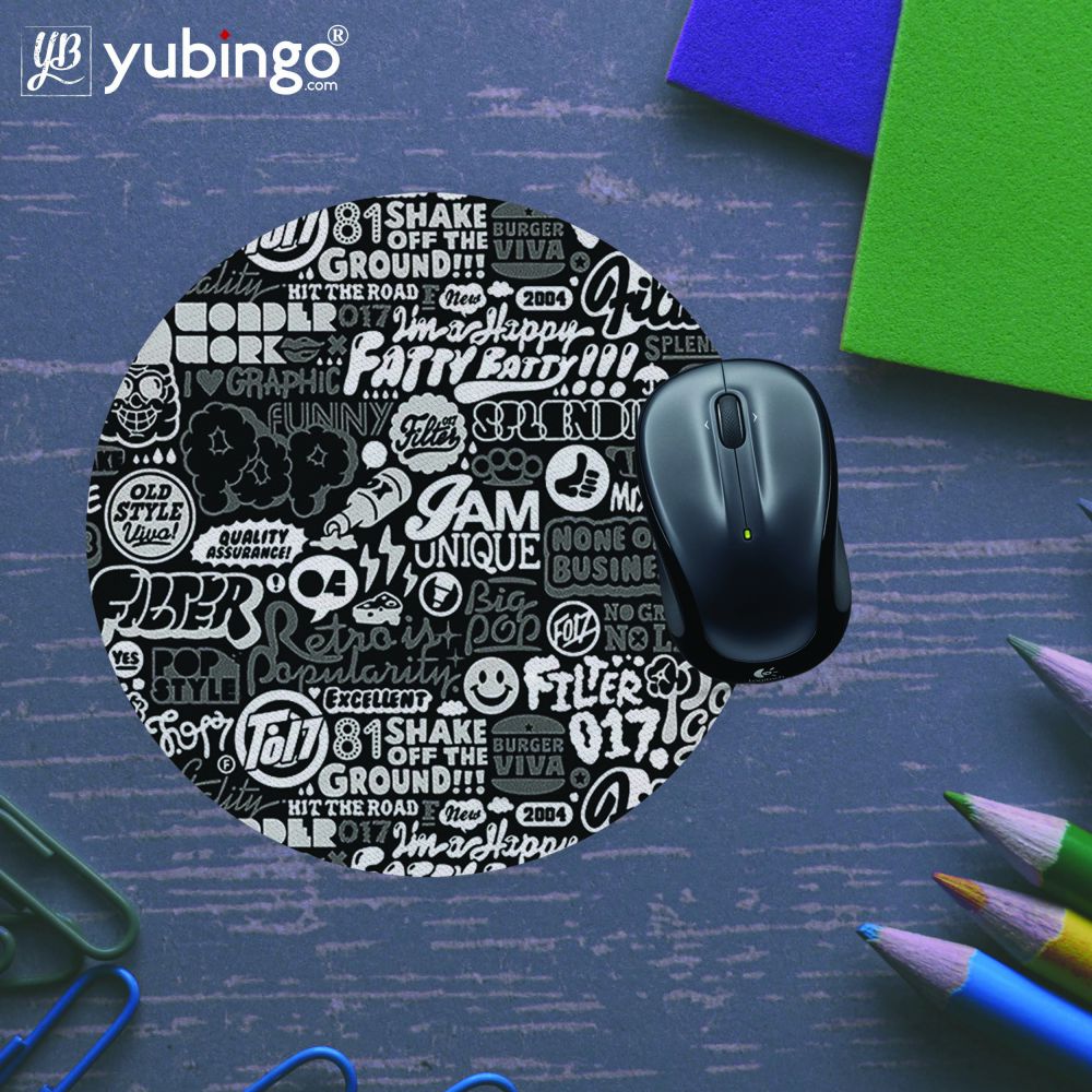 Random Quotes Mouse Pad (Round)-Image5