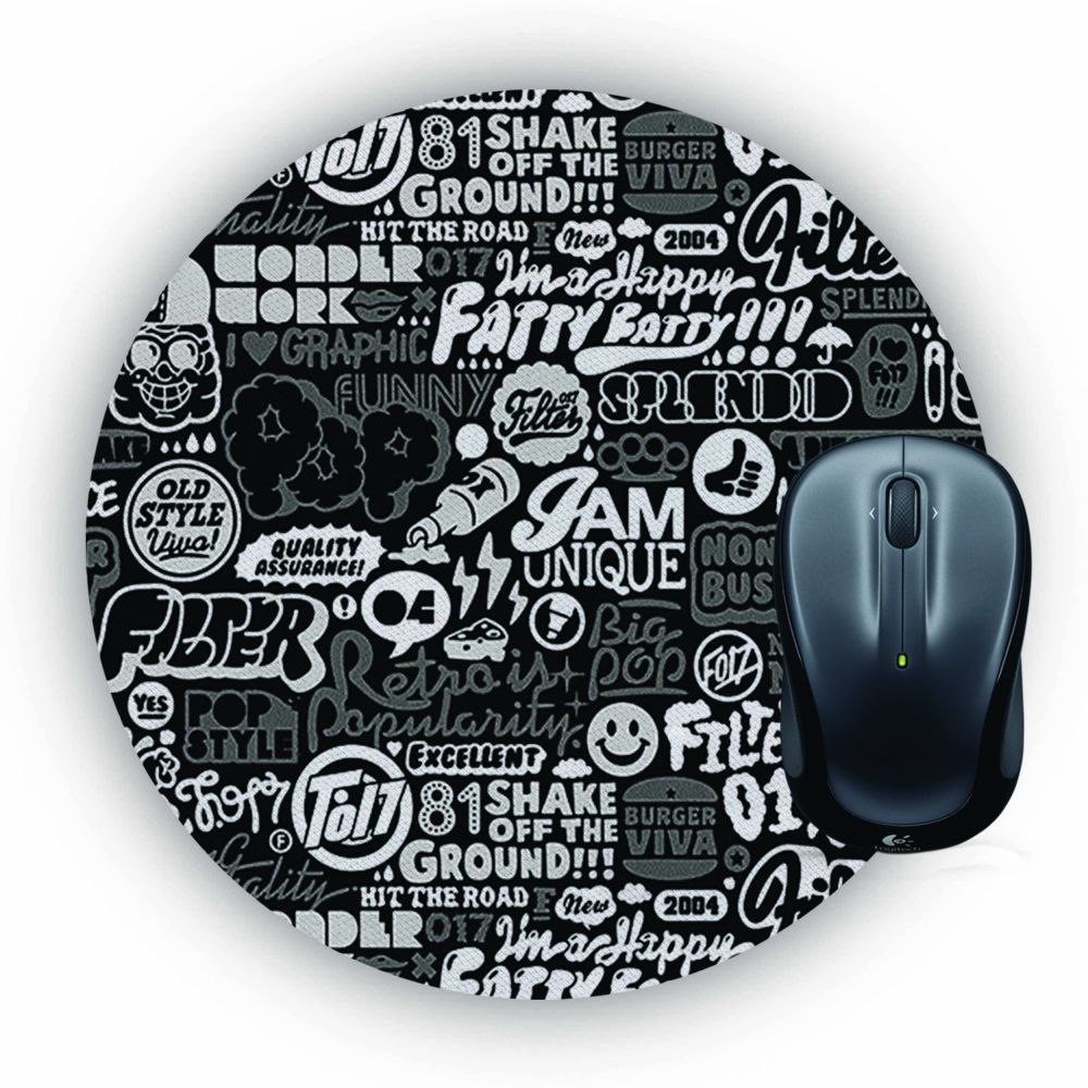 Random Quotes Mouse Pad (Round)