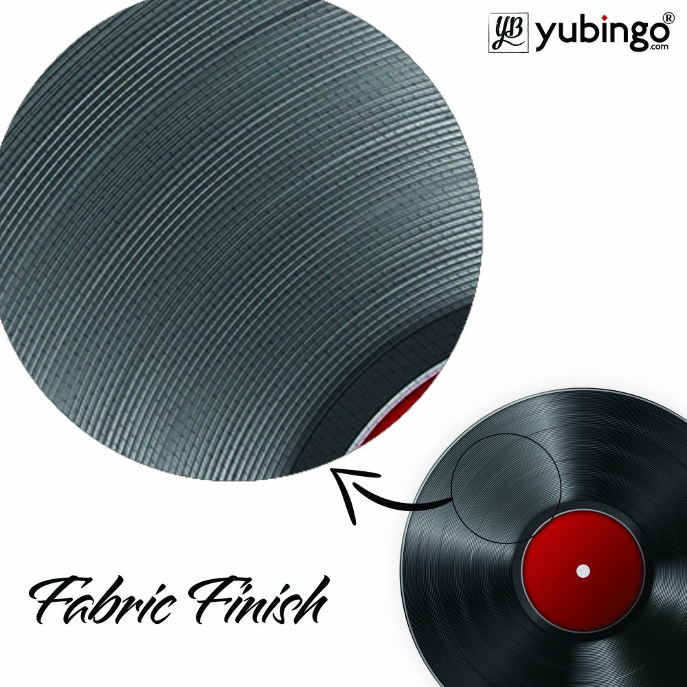 Record Player Mouse Pad (Round)-Image3