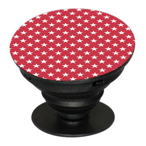 Red Stars Mobile Grip Stand (Black)