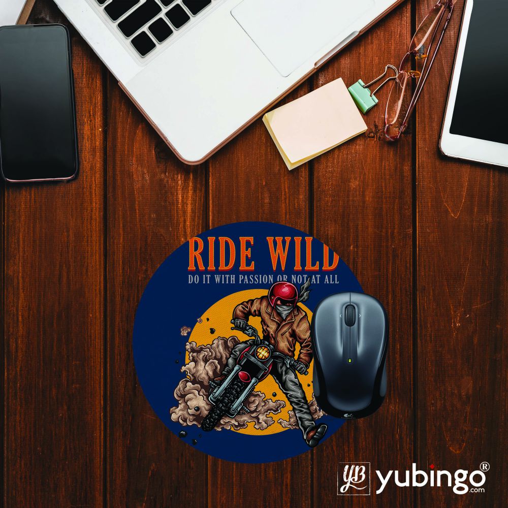 Ride Wild Mouse Pad (Round)-Image2