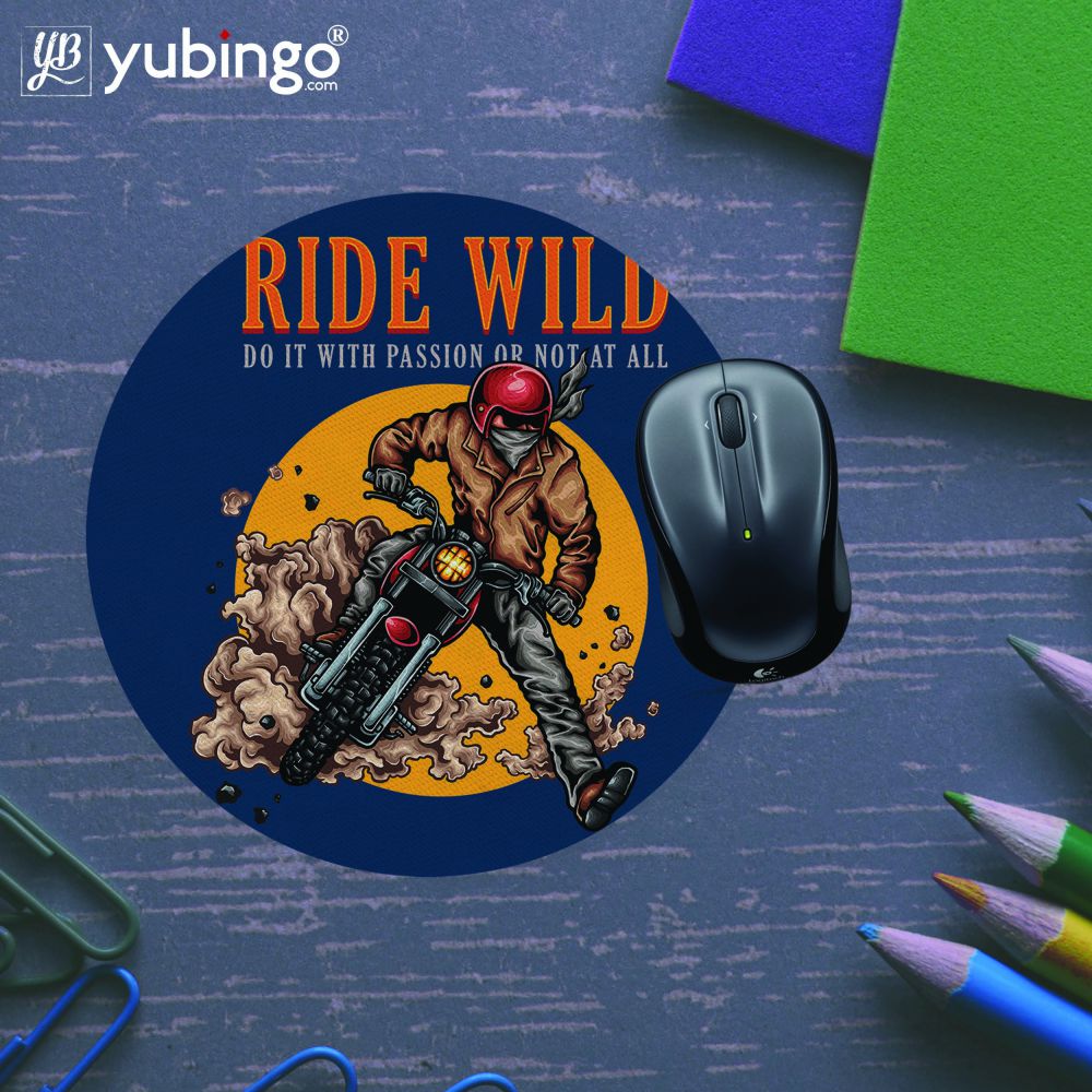 Ride Wild Mouse Pad (Round)-Image5