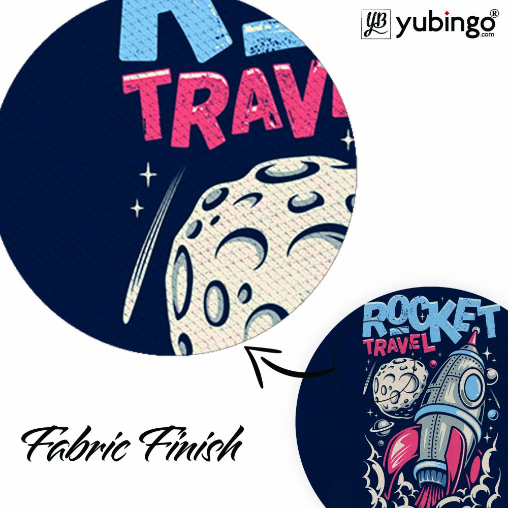 Rocket Travel Mouse Pad (Round)-Image3