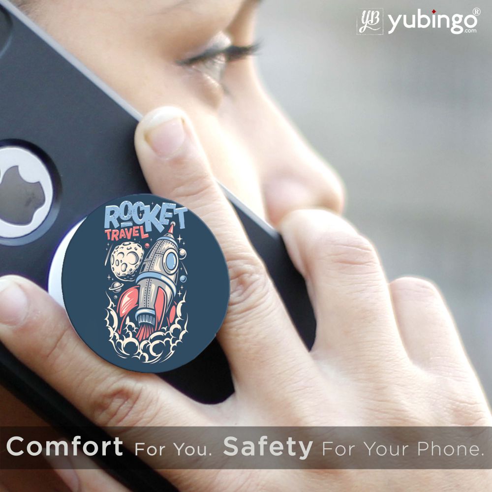 Rocket Travel Mobile Grip Stand (Black)-Image6