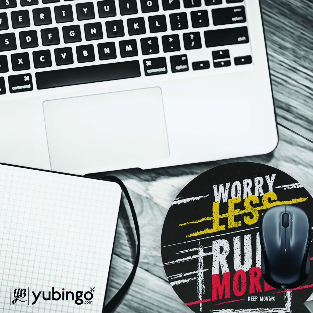 Run More Mouse Pad (Round)-Image4