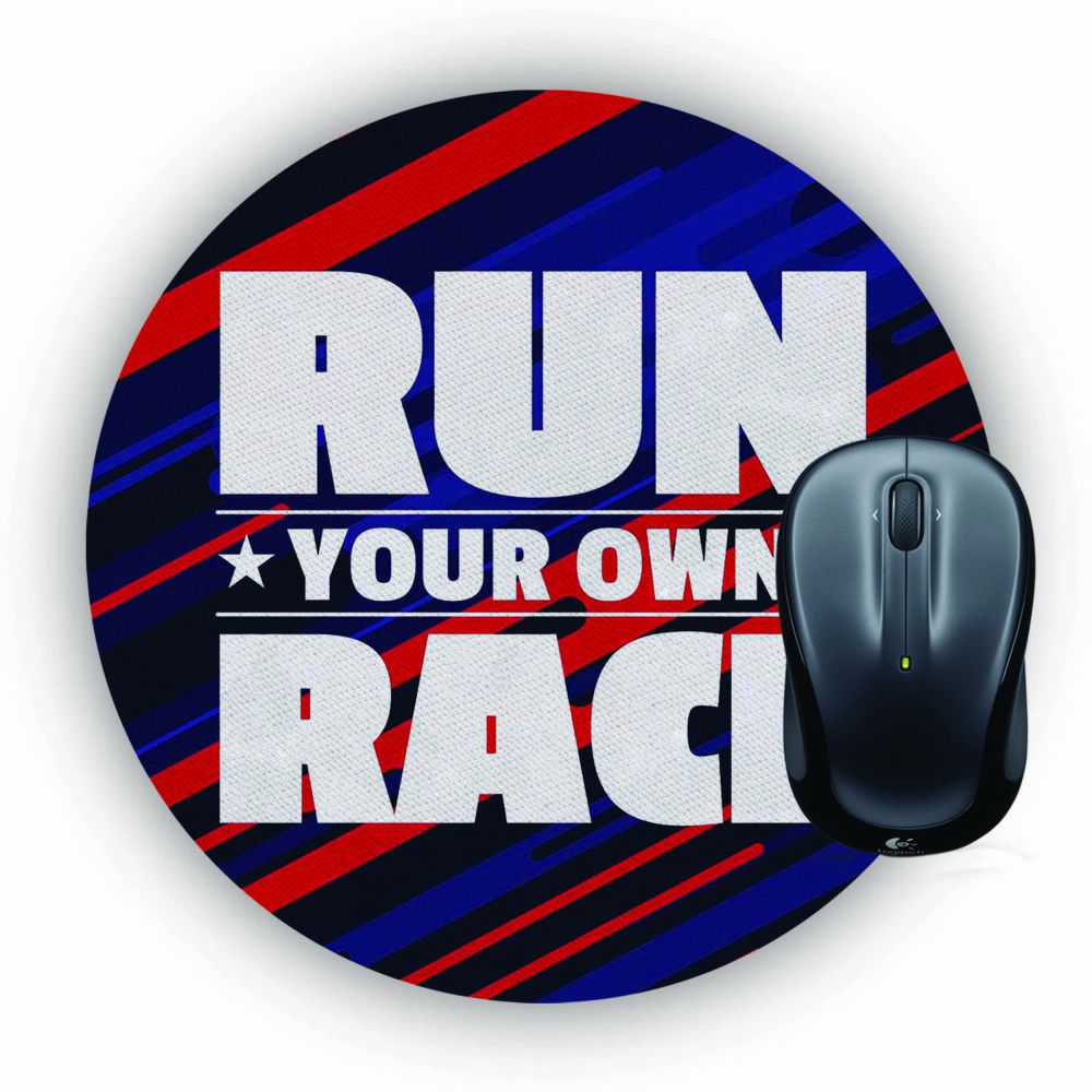 Run Own Race Mouse Pad (Round)
