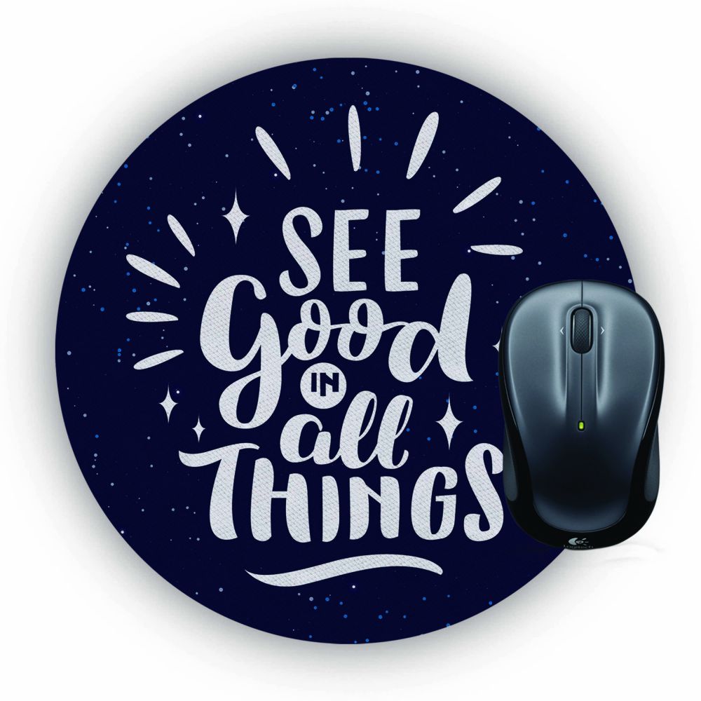 See Good Mouse Pad (Round)