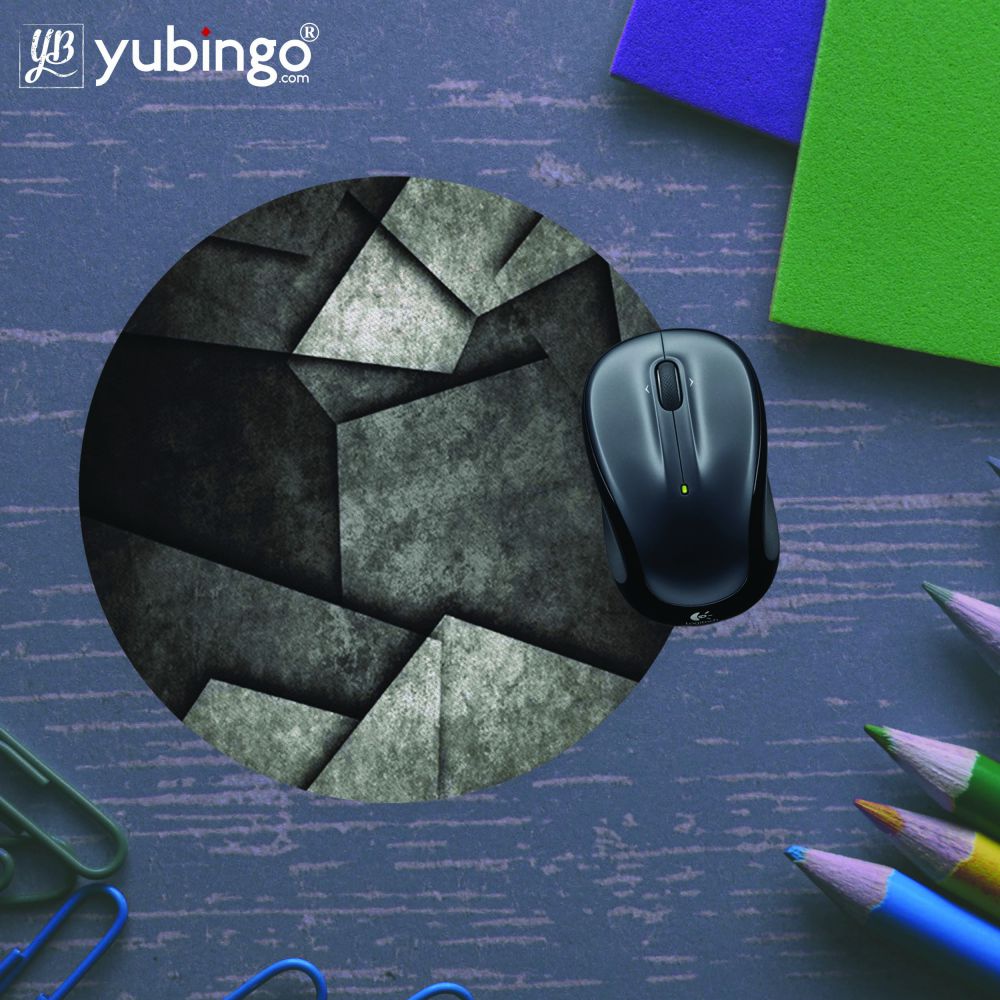 Shades Of Grey Mouse Pad (Round)-Image5