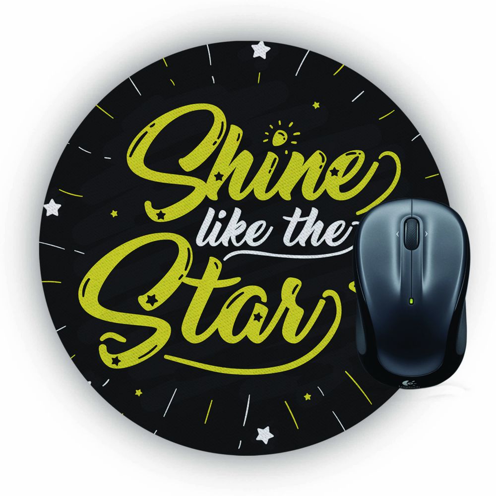 Shine Like Star Mouse Pad (Round)