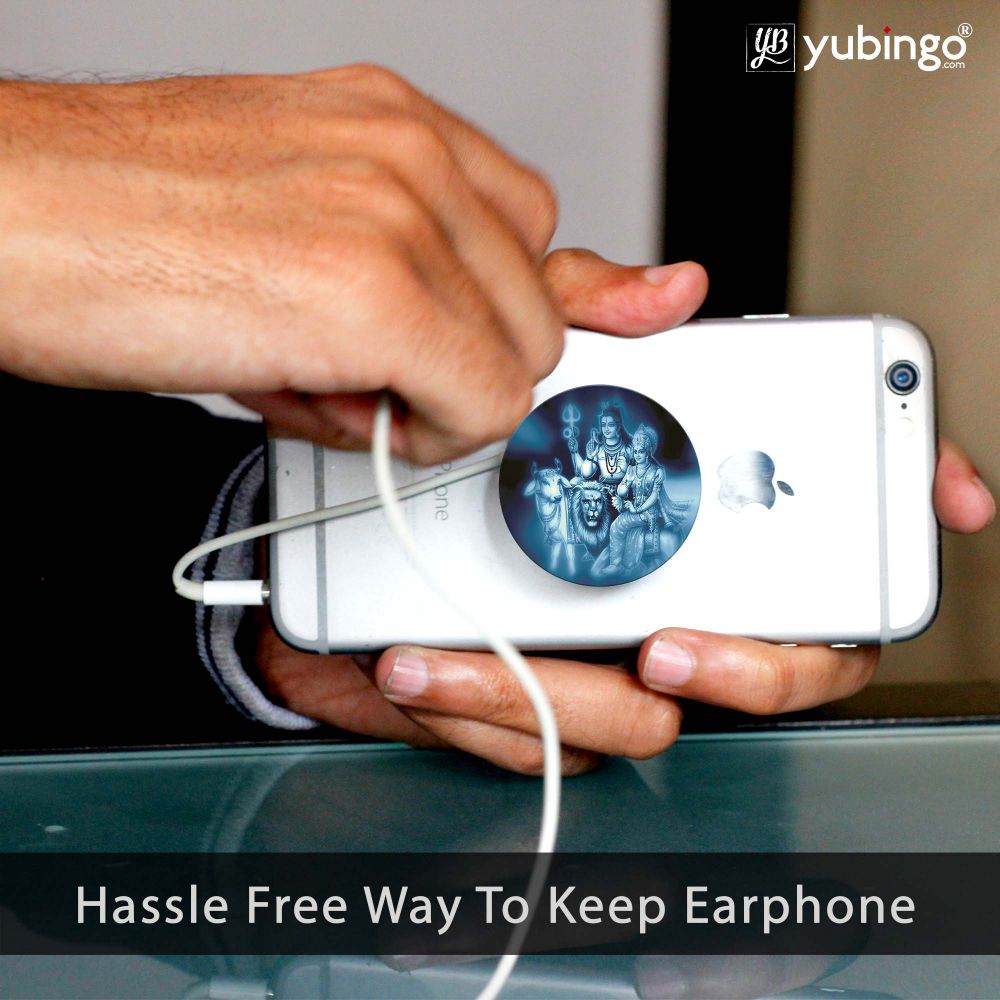 Shiv Parvati Mobile Grip Stand (Black)-Image4