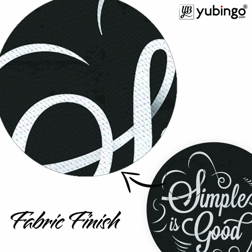 Simple is Good Mouse Pad (Round)-Image3