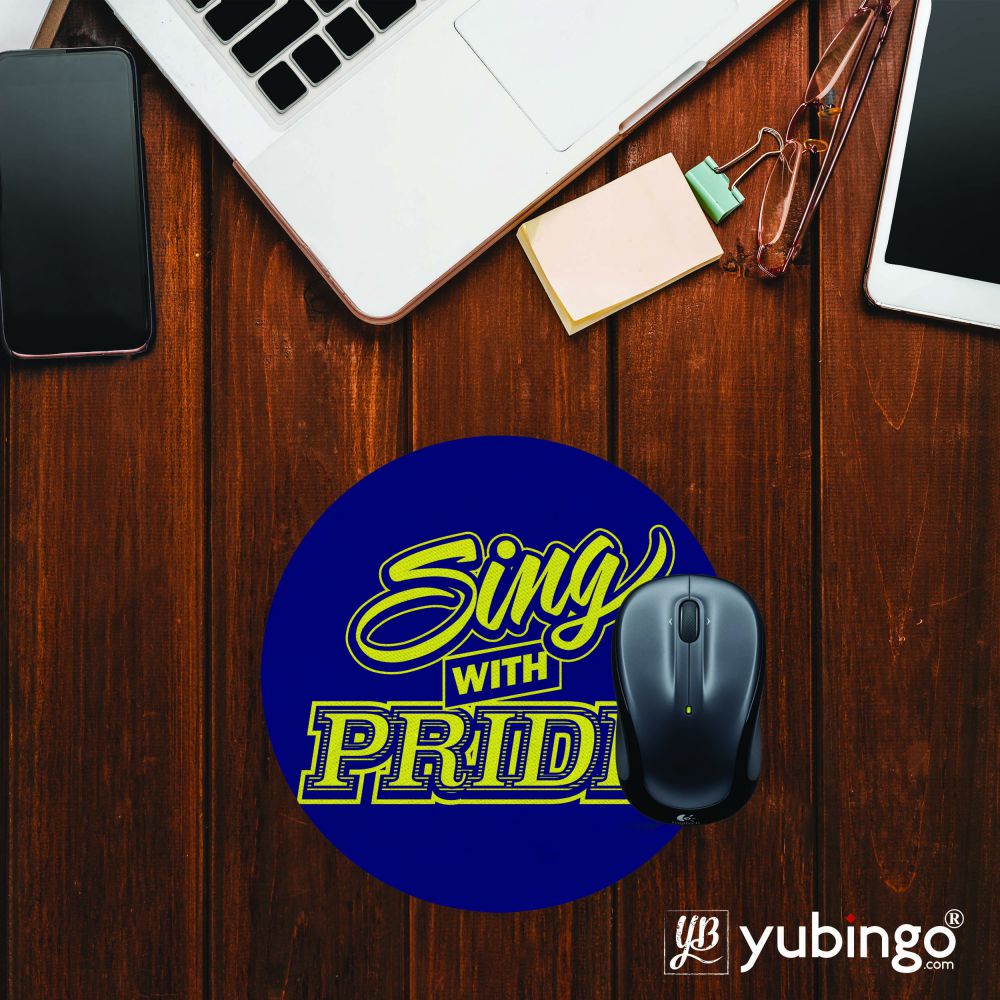 Sing with Pride Mouse Pad (Round)