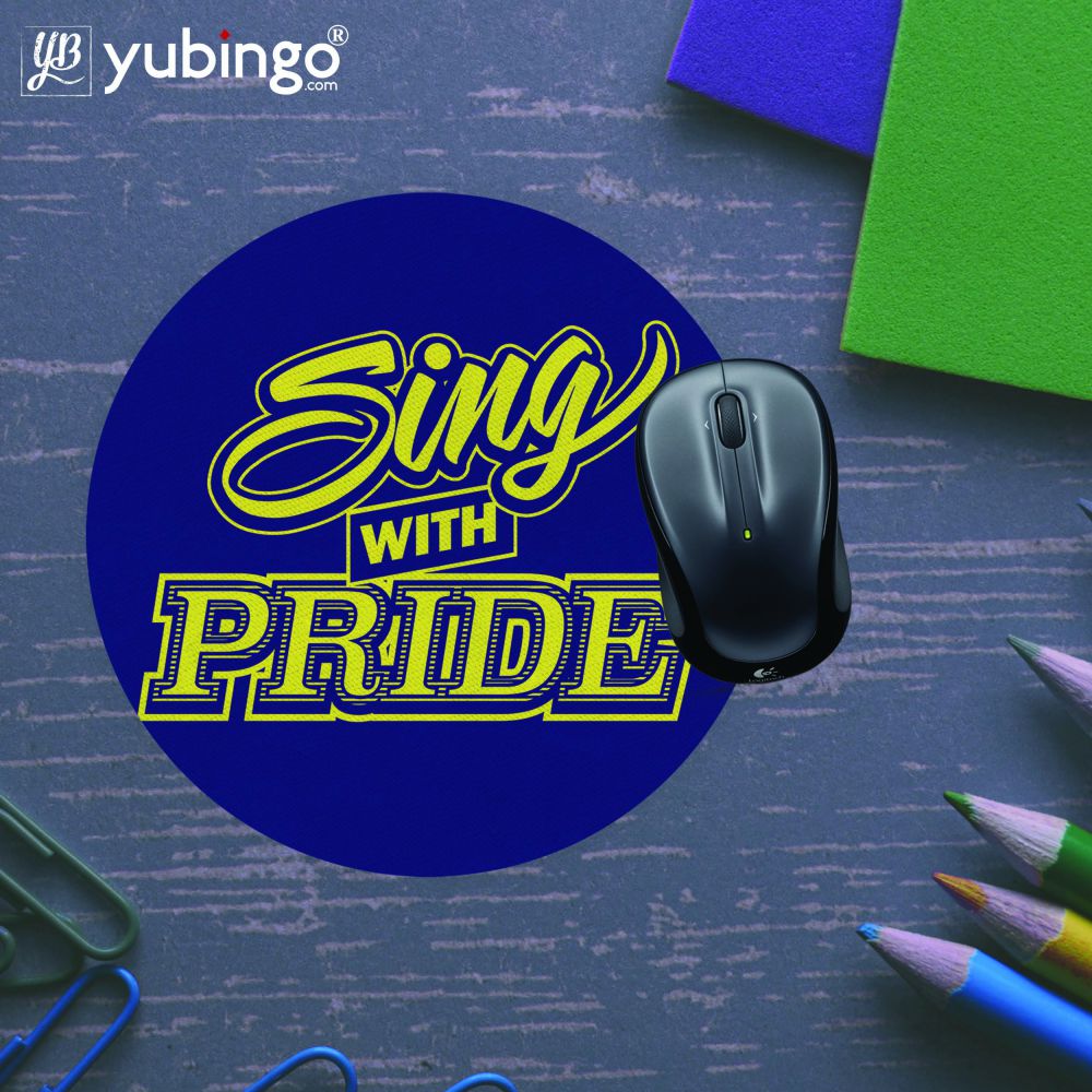 Sing with Pride Mouse Pad (Round)-Image5