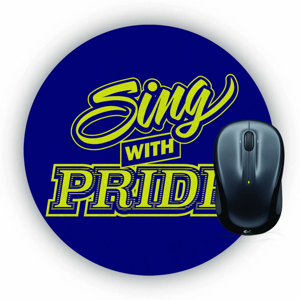 Sing with Pride Mouse Pad (Round)