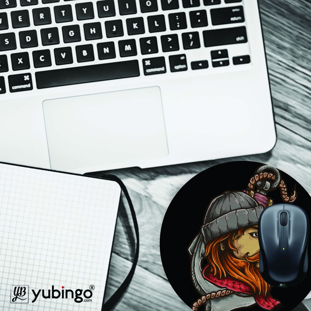 Skipper Mouse Pad (Round)-Image4
