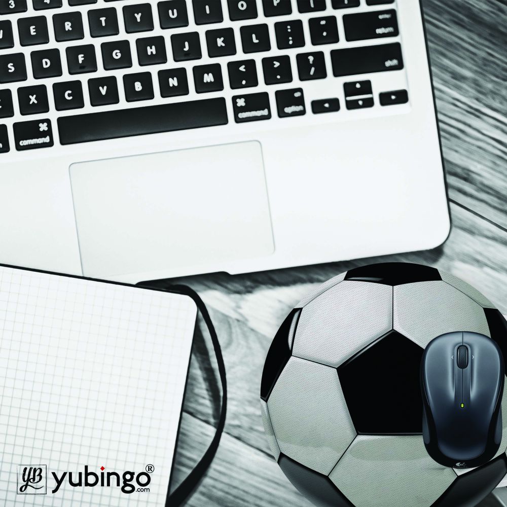 Soccer Football Mouse Pad (Round)-Image4