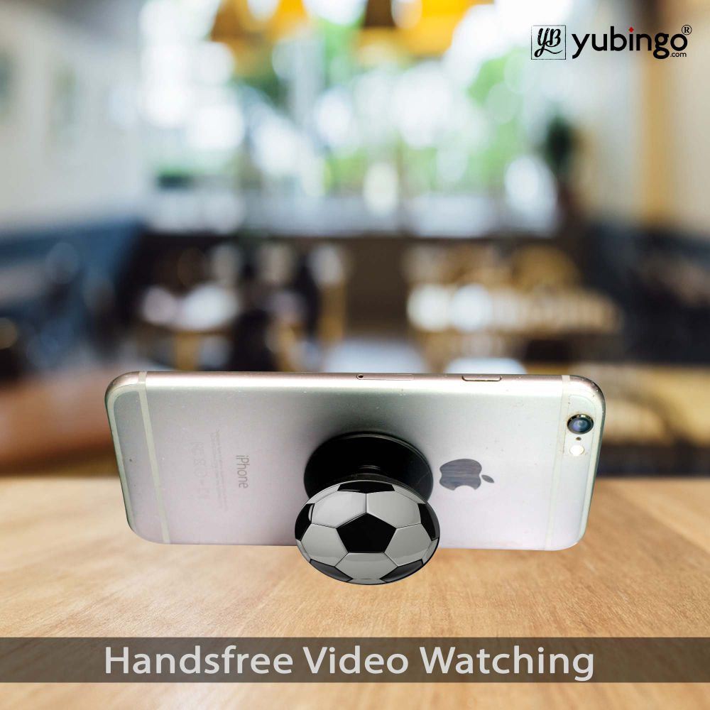 Soccer Football Mobile Grip Stand (Black)-Image3