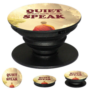 Soul Will Speak Mobile Grip Stand (Black)-Image2