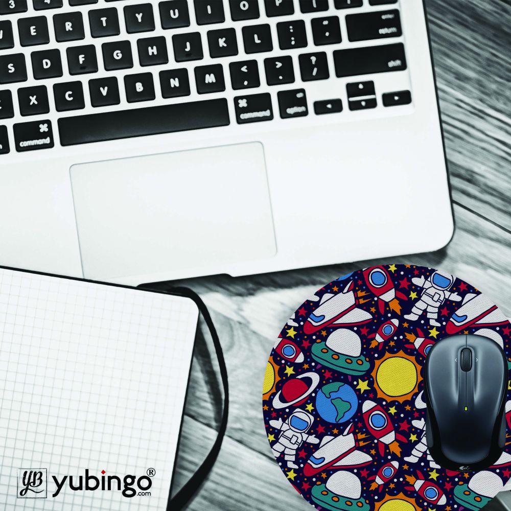 Space Journey Mouse Pad (Round)-Image4
