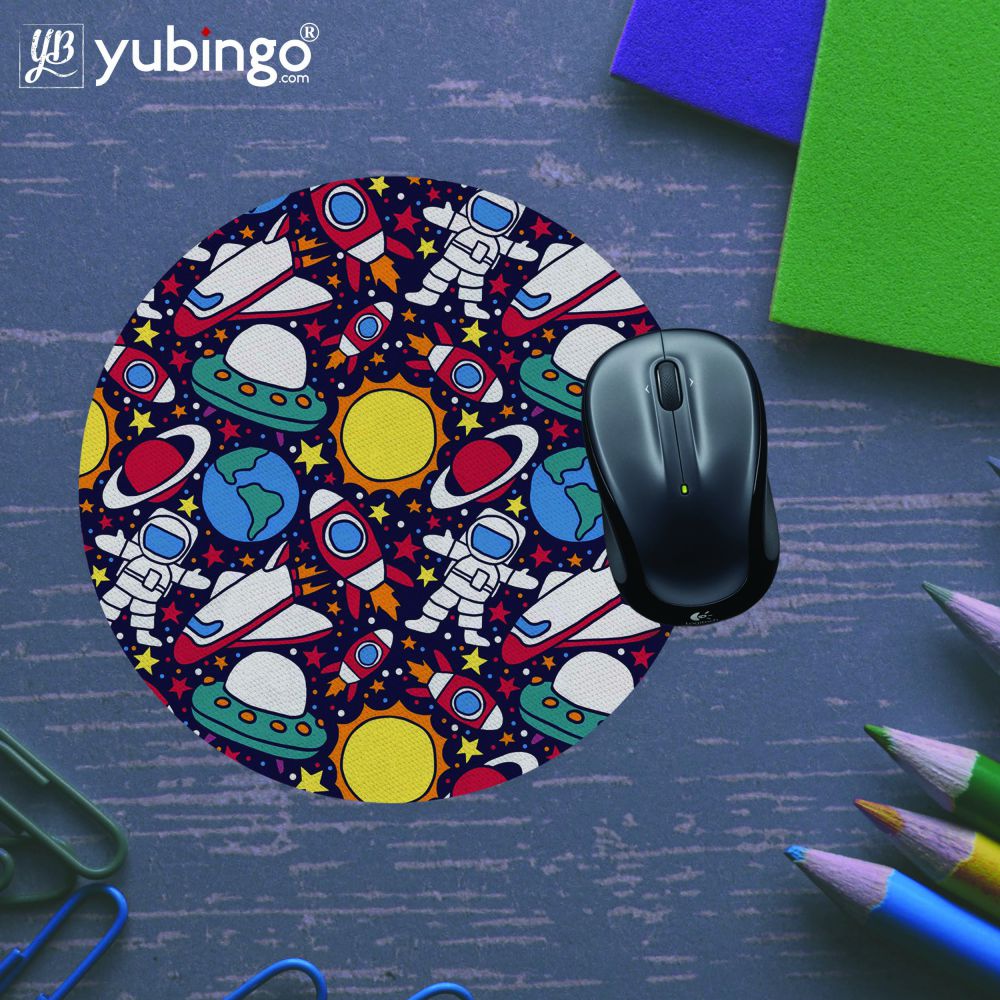 Space Journey Mouse Pad (Round)-Image5