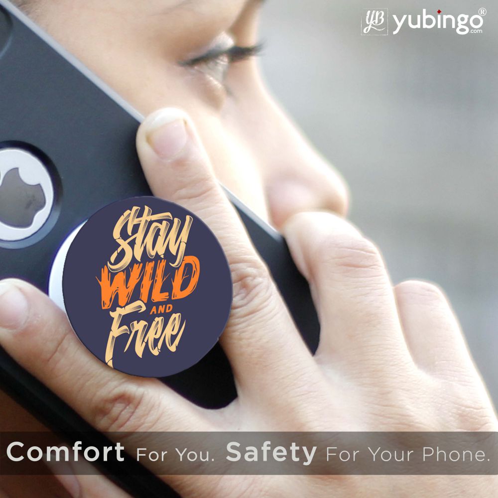 Stay Wild and Free Mobile Grip Stand (Black)-Image6