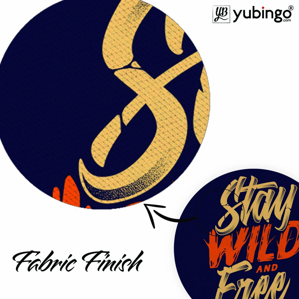 Stay Wild and Free Mouse Pad (Round)-Image3