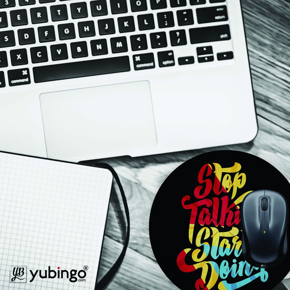 Stop Taking Start Doing Mouse Pad (Round)-Image4
