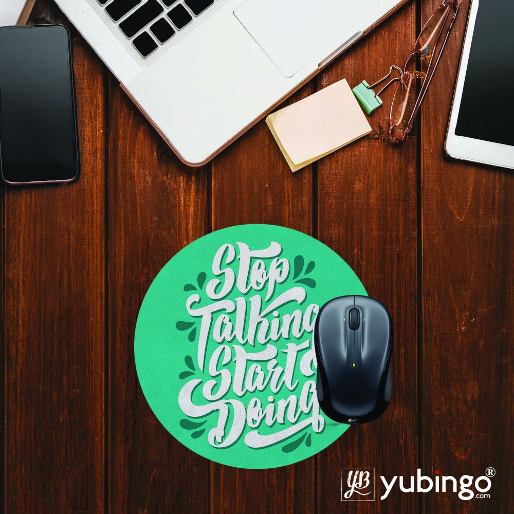Stop Talking Mouse Pad (Round)