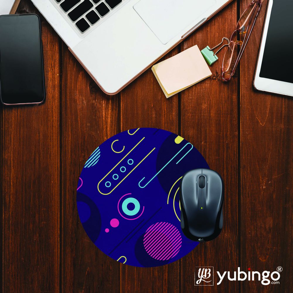 Stylish Pattern Mouse Pad (Round)-Image2