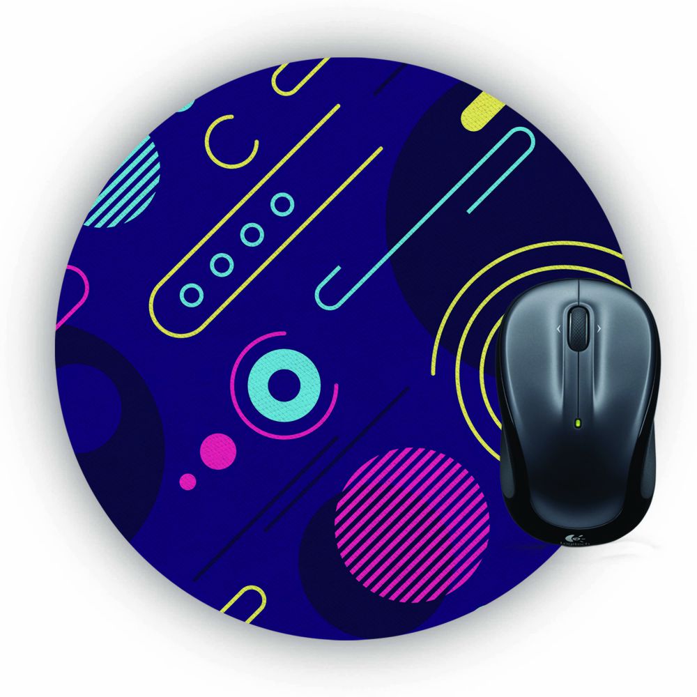 Stylish Pattern Mouse Pad (Round)