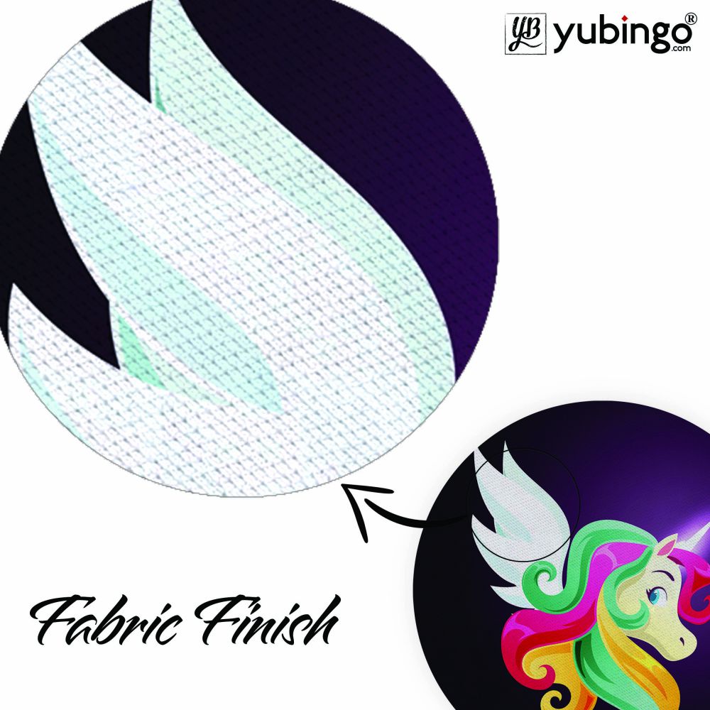 Stylish Unicorn Mouse Pad (Round)-Image3