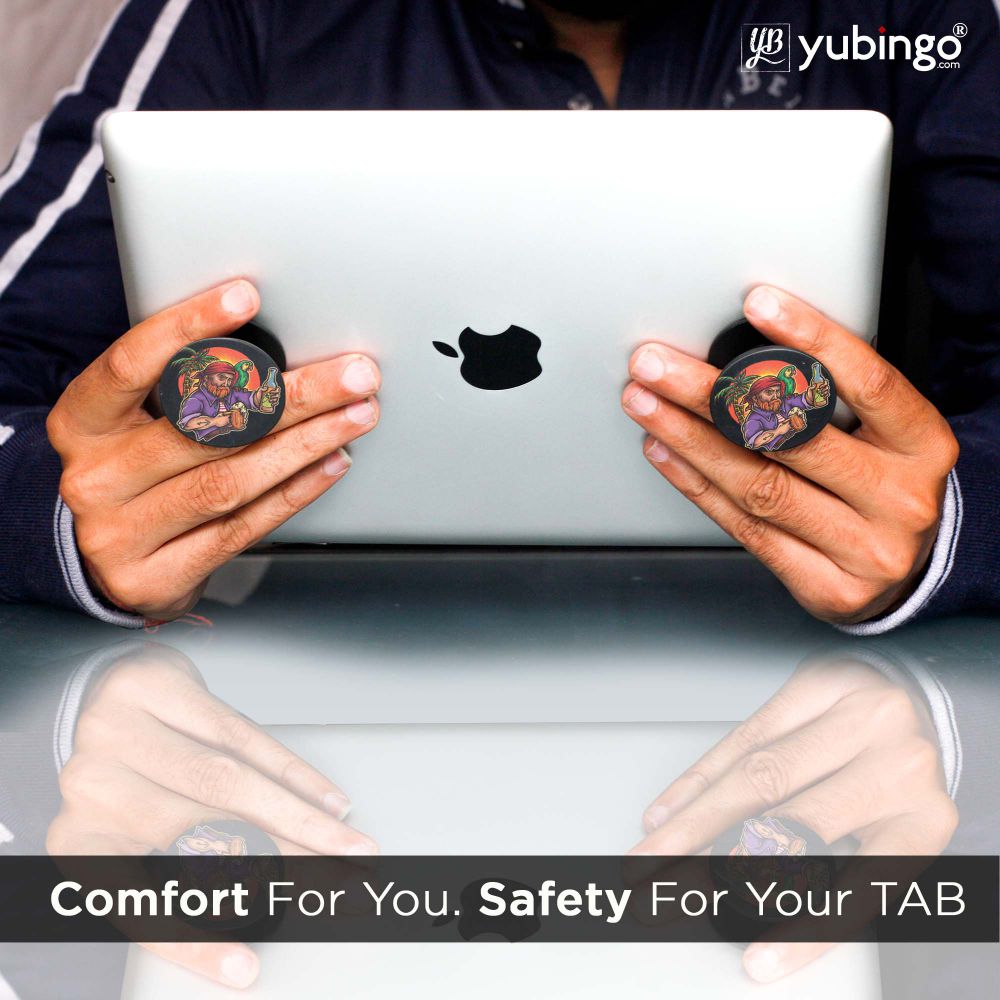 Sunset Drink Mobile Grip Stand (Black)-Image5