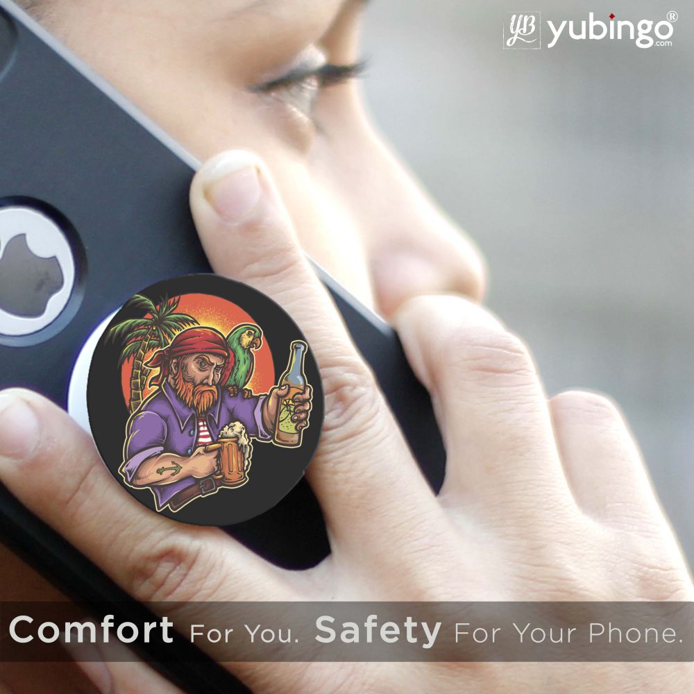 Sunset Drink Mobile Grip Stand (Black)-Image6