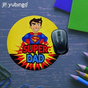 Super Dad Mouse Pad (Round)-Image5