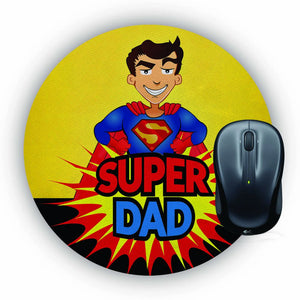 Super Dad Mouse Pad (Round)