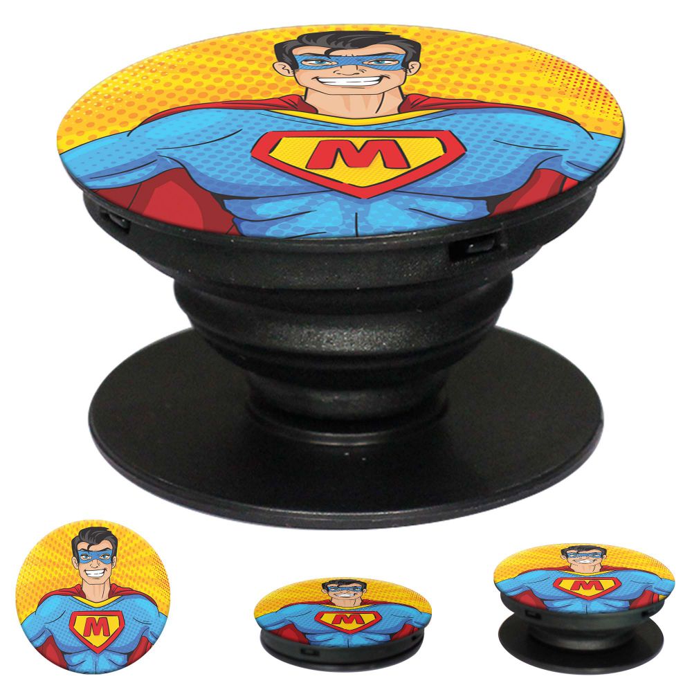 Super M Mobile Grip Stand (Black)-Image2