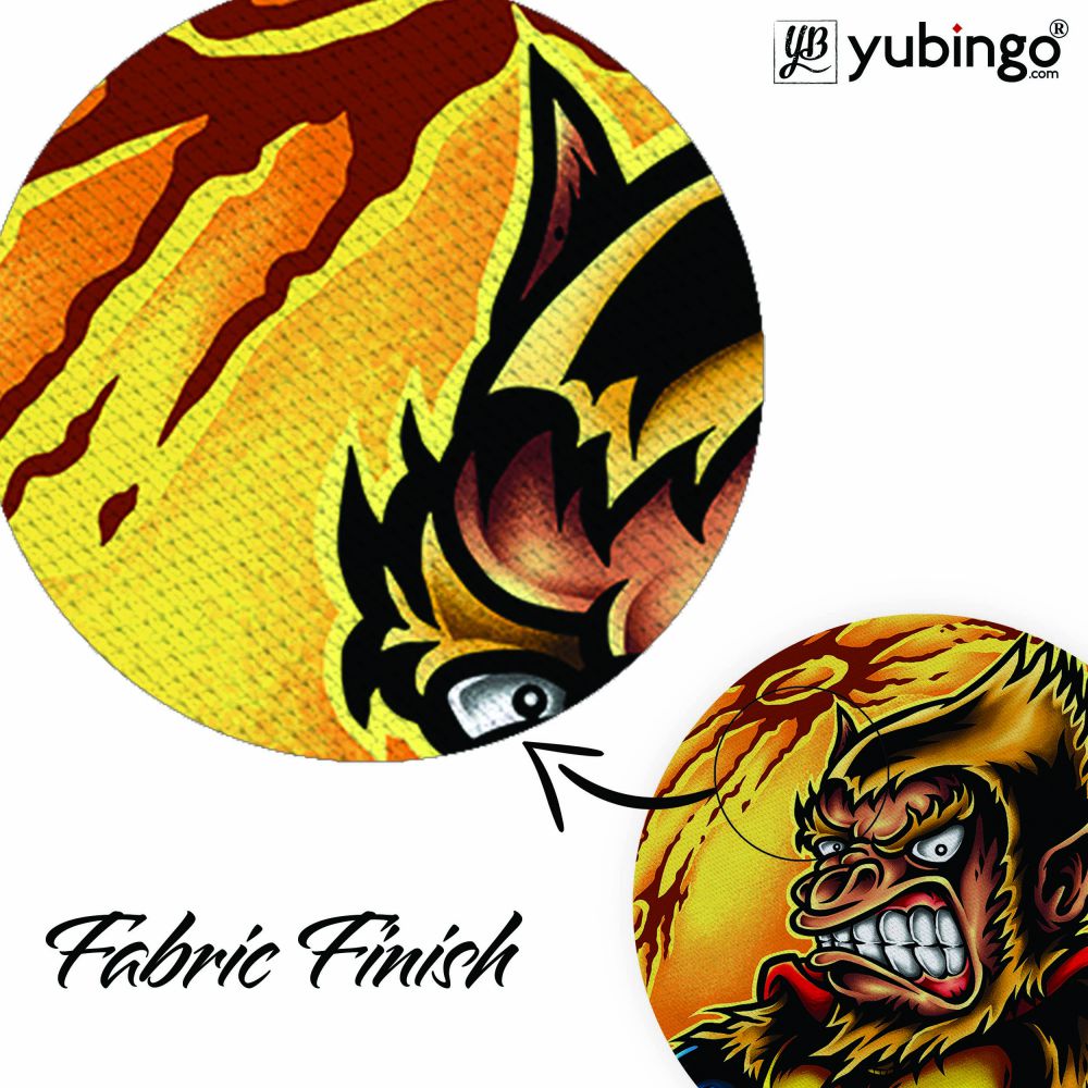 Super Monkey Mouse Pad (Round)-Image3