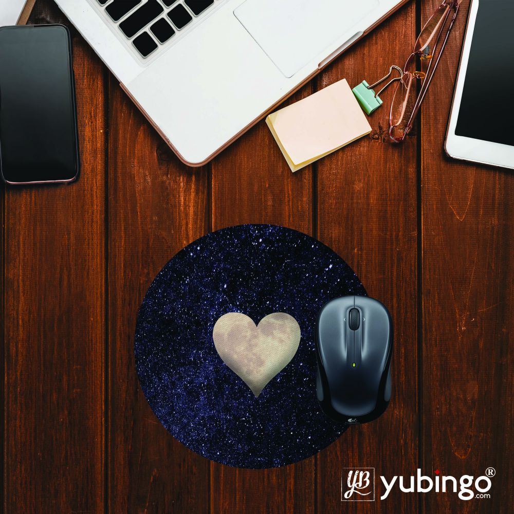 Sweet Heart Mouse Pad (Round)-Image2