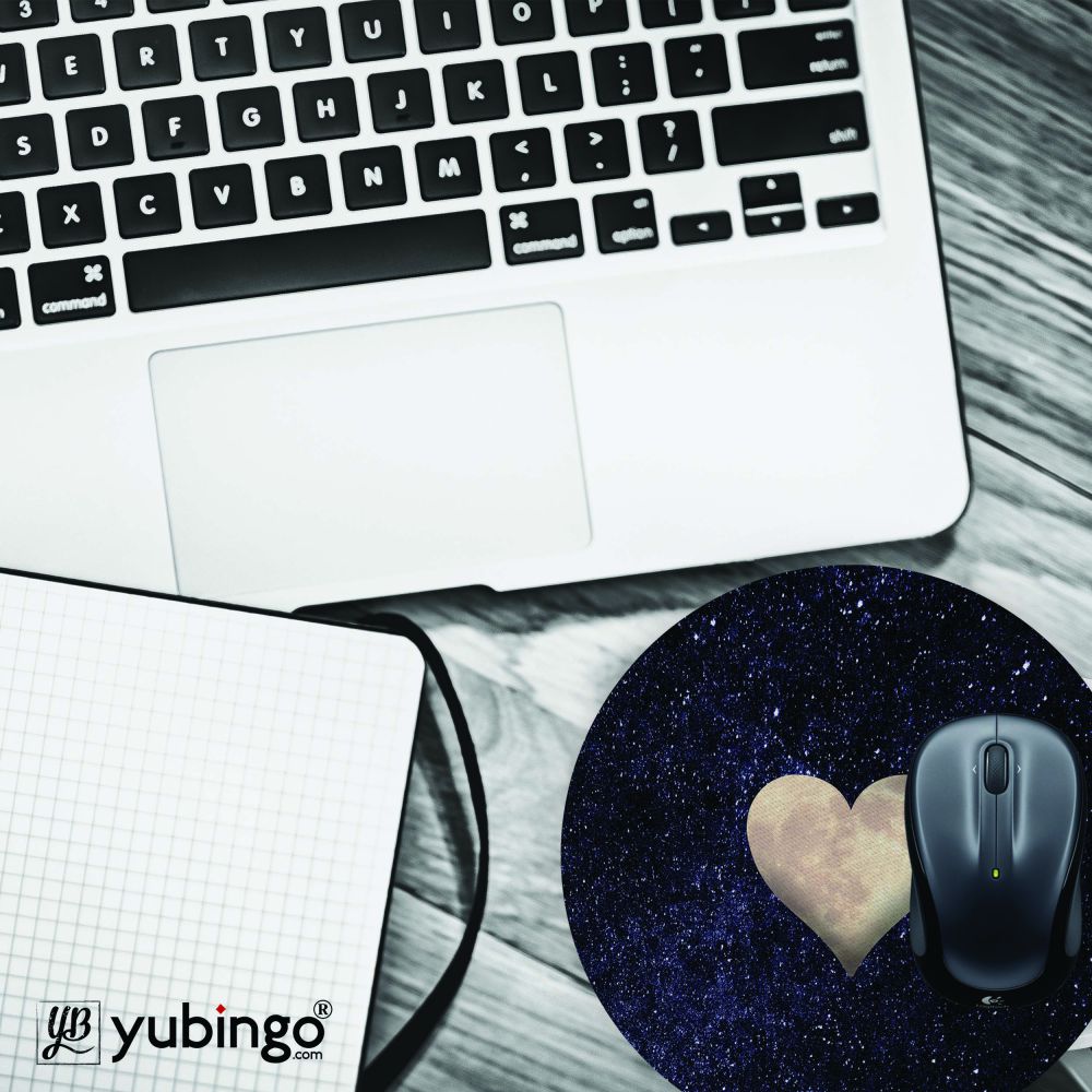 Sweet Heart Mouse Pad (Round)-Image4