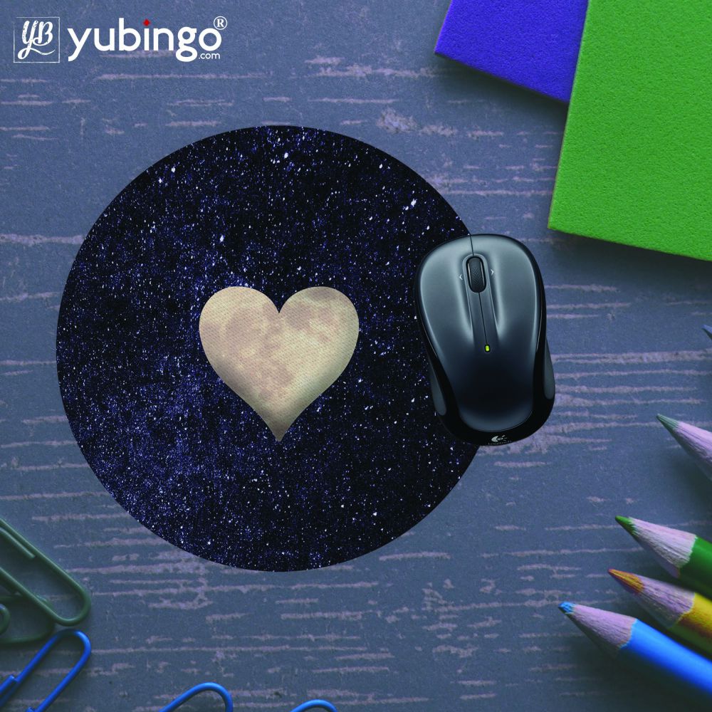 Sweet Heart Mouse Pad (Round)-Image5