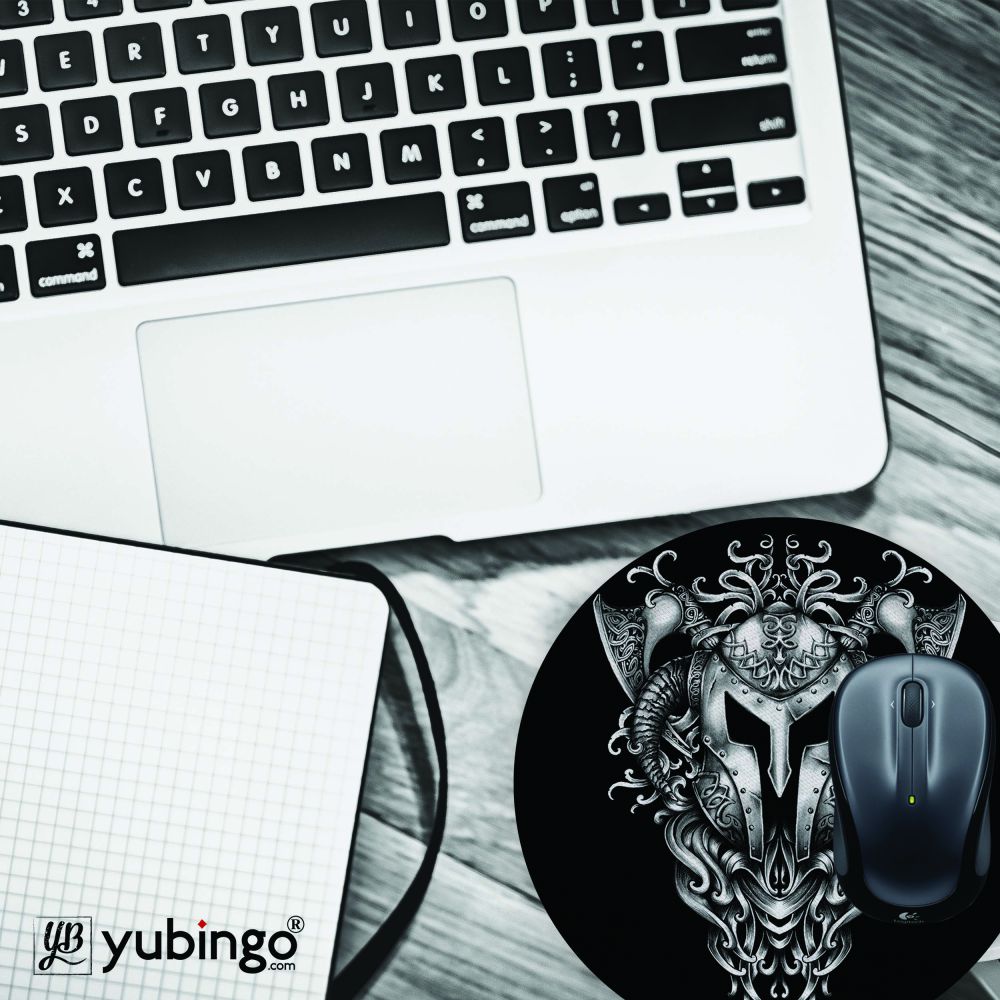 The Armor of Viking Mouse Pad (Round)-Image4
